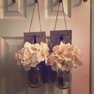 Hanging Mason Jar Sconces